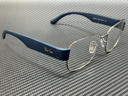 Ray Ban Rx6532 3189 Gunmetal Matte Blue 55 Mm