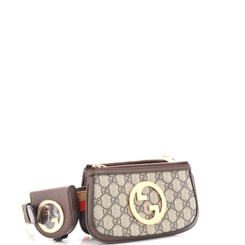Gucci Blondie Multi Pocket Belt Bag Gg Coated Canvas