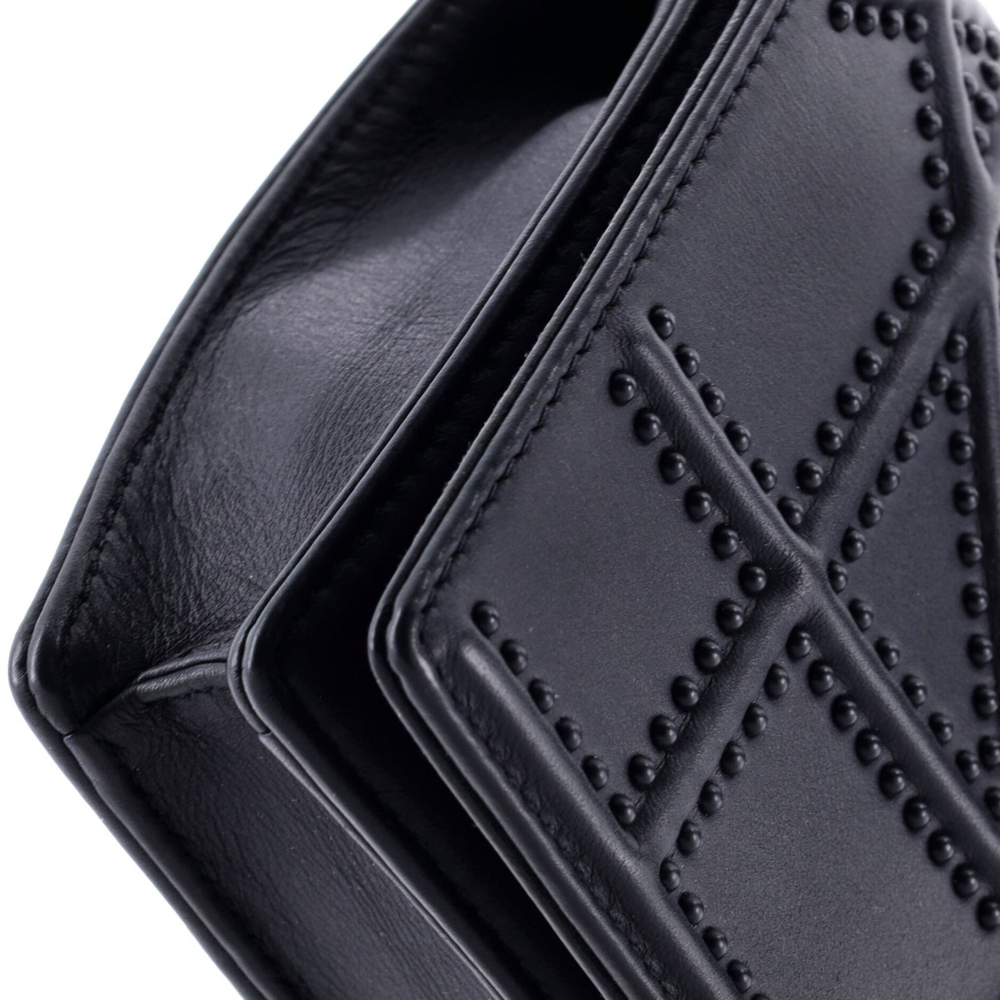 Christian Dior Diorama Wallet On Chain Studded Leather