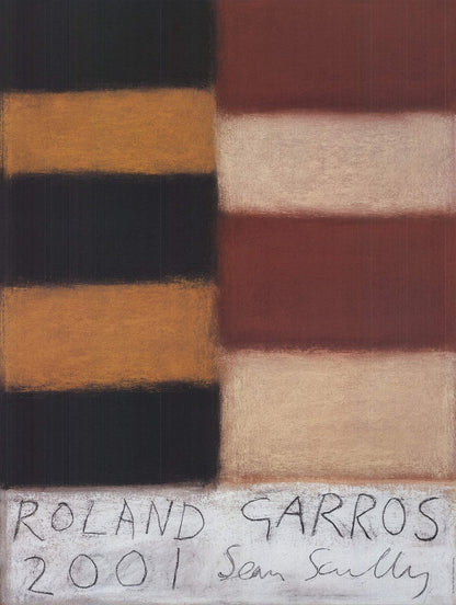 Sean Scully Roland Garros French Open " Poster Abstract Brown