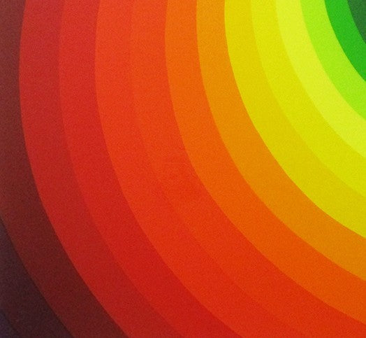 Ay-O (??) "Rainbow Hole #5" 1991 Signed Silkscreen 60.5Cm Rainbow Fluxus Japan