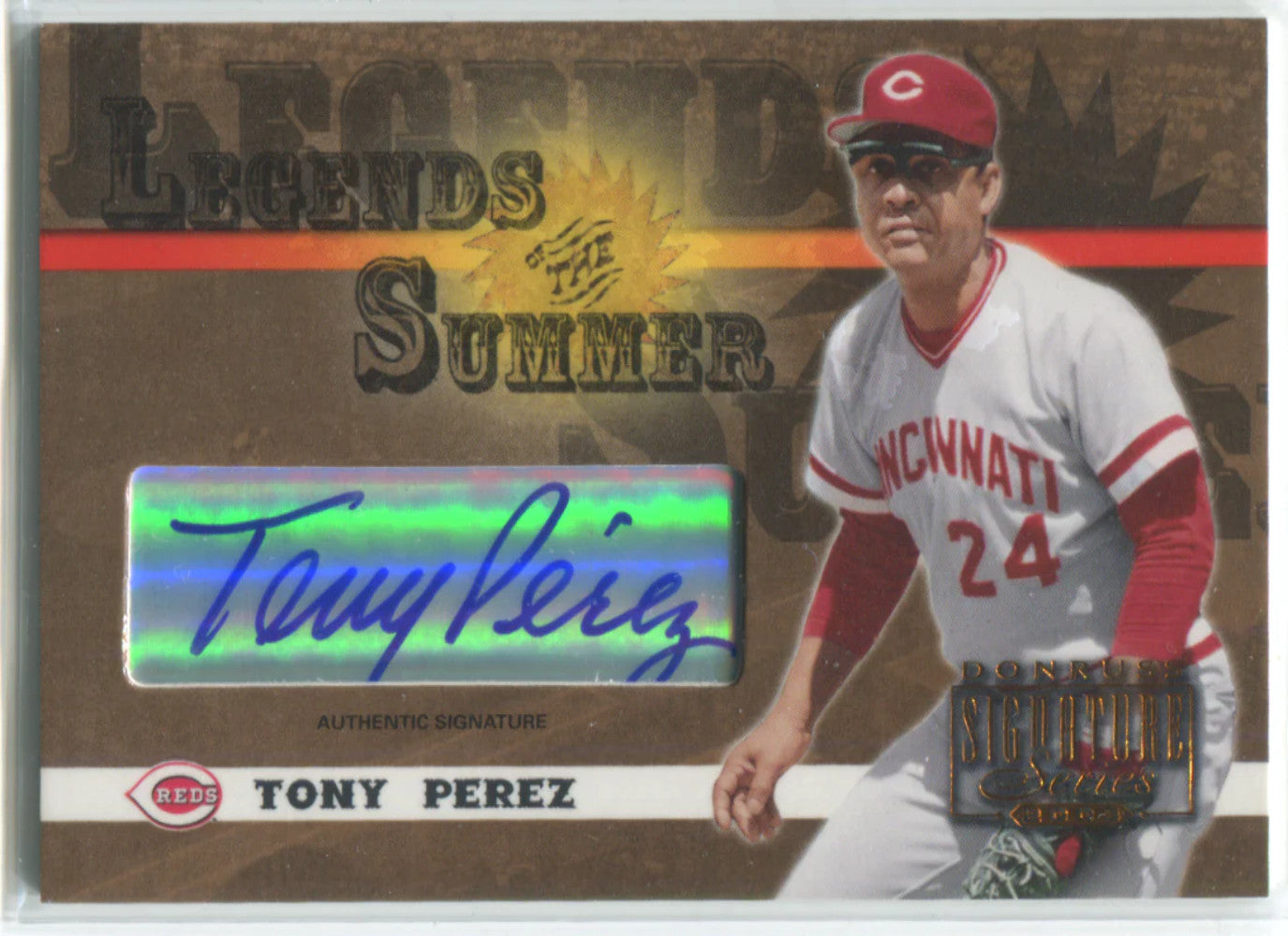 2003 Donruss Signature Series Legends Of The Summer#Ls-39 Tony Perez Auto Card