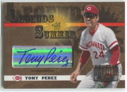2003 Donruss Signature Series Legends Of The Summer#Ls-39 Tony Perez Auto Card