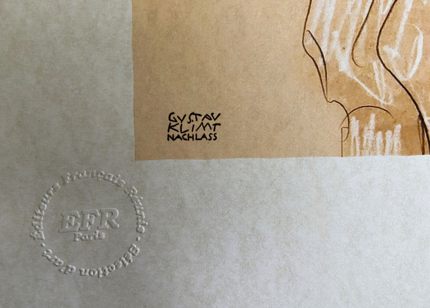 Gustav Klimt Lithograph Coa Hand Numbered Signed Op Limited