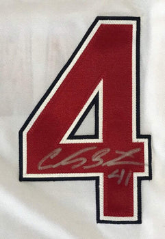 Carlos Santana Autographed Cleveland Indians Jersey