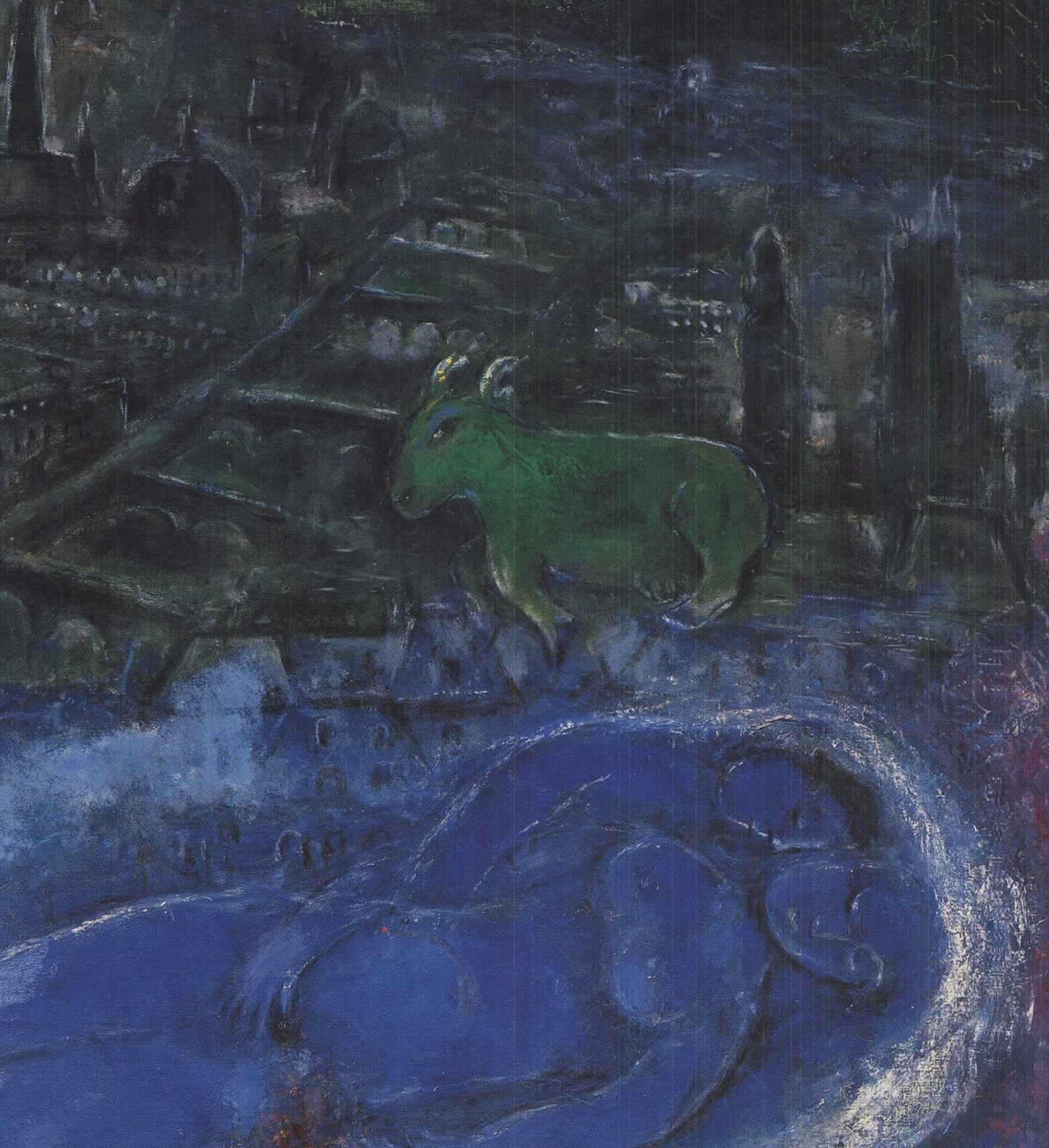 Marc Chagall The Seine Bridges " Offset Lithograph Modernism