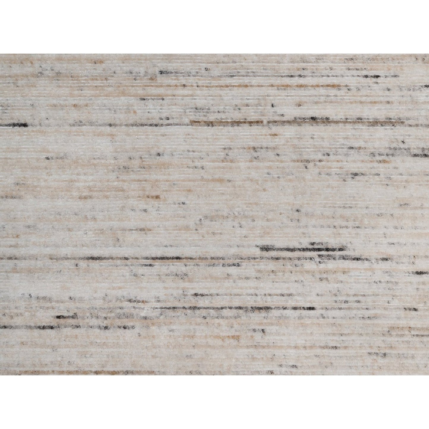 8'1"X10'1" Ivory Modern Design Indoor Outdoor Rug Hand Loomed Oriental