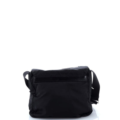 Prada Buckle Messenger Bag Tessuto Small