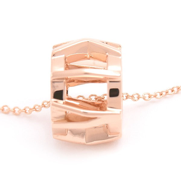 Tiffany & Co. Atlas X Open Pendant Necklace Pink Gold 750Pg