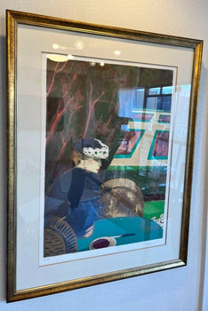Jean-Pierre Cassigneul Le Silence Original Lithograph Signed E.A Framed 1981