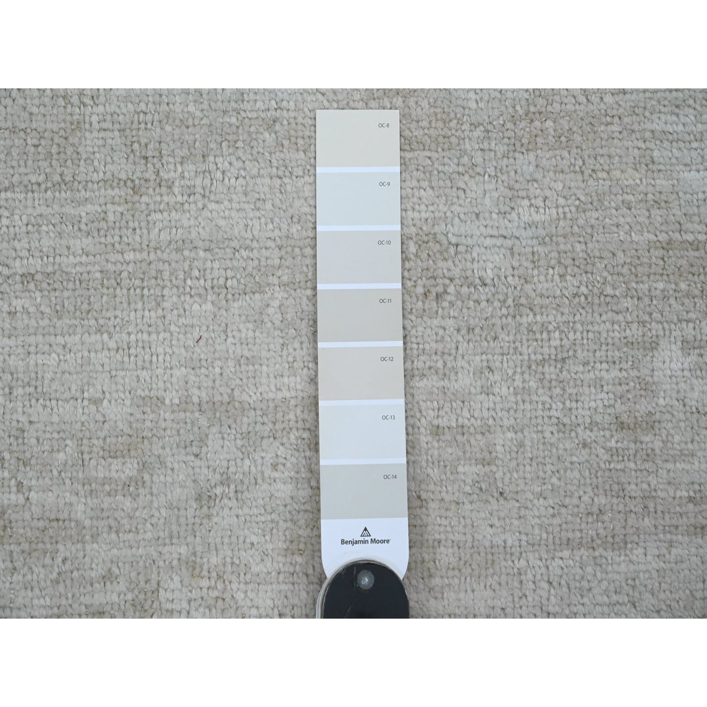 5'X7' Lace White Hand Knotted Afghan Angora Oushak Pure Wool Rug