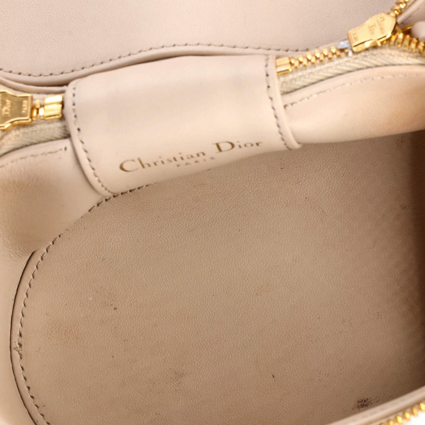 Christian Dior Cd Signature Vanity Case Leather Small