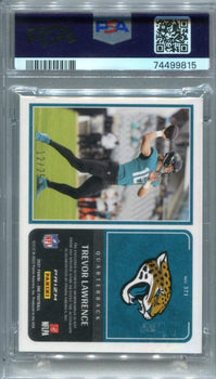 Trevor Lawrence 2021 Panini Formula One Blue Patch Card #371 Psa 8 12/25