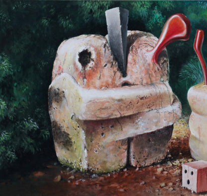 Steve Galloway & Edward Henderson Signed Original Painting Gouache On Paper 1986