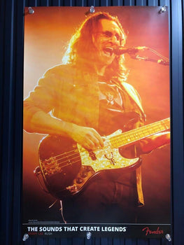 Rush Geddy Lee Large Poster Fender Guitar /The Sounds That Create Legend