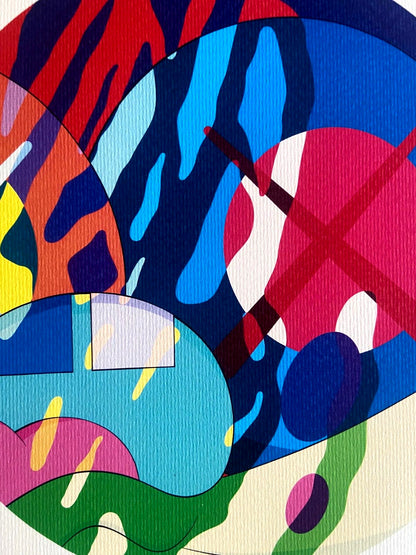 Kaws Lithograph Coa Limited Edition Numbered Mori-Art-Museum