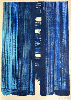 Pierre Soulages Coa Signed Op And Numbered In