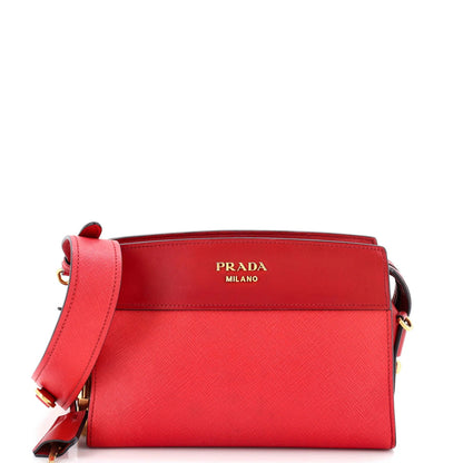 Prada Esplanade Crossbody Bag Saffiano With City Calf Small