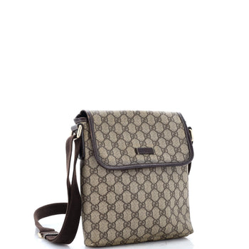 Gucci Flap Messenger Gg Coated Canvas Small