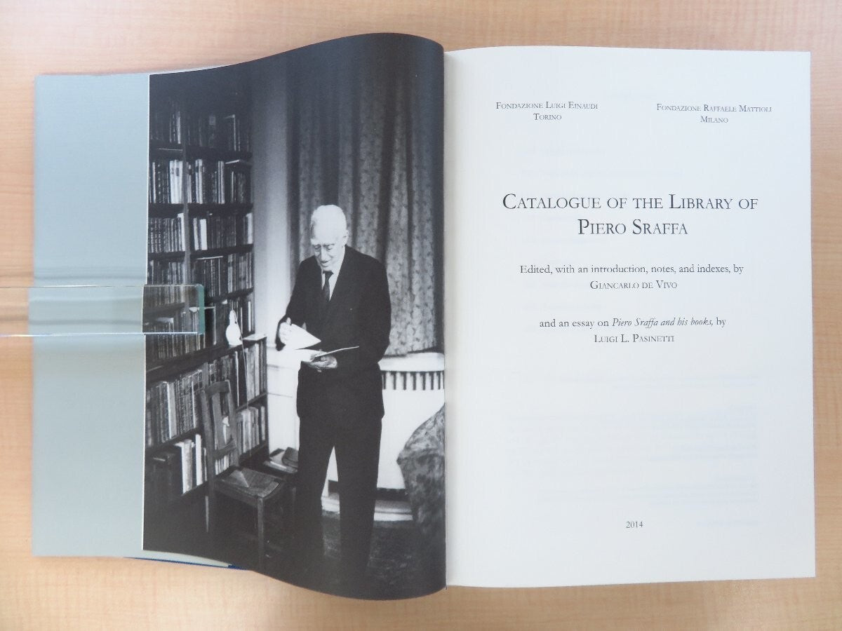 ?Catalogue Of The Library Of Piero Sraffa?, Edited By Giancarlo De Vivo, 2014