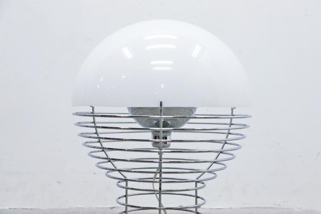Verner Panton Wire Lamp, White, Size: ?400 x H540mm