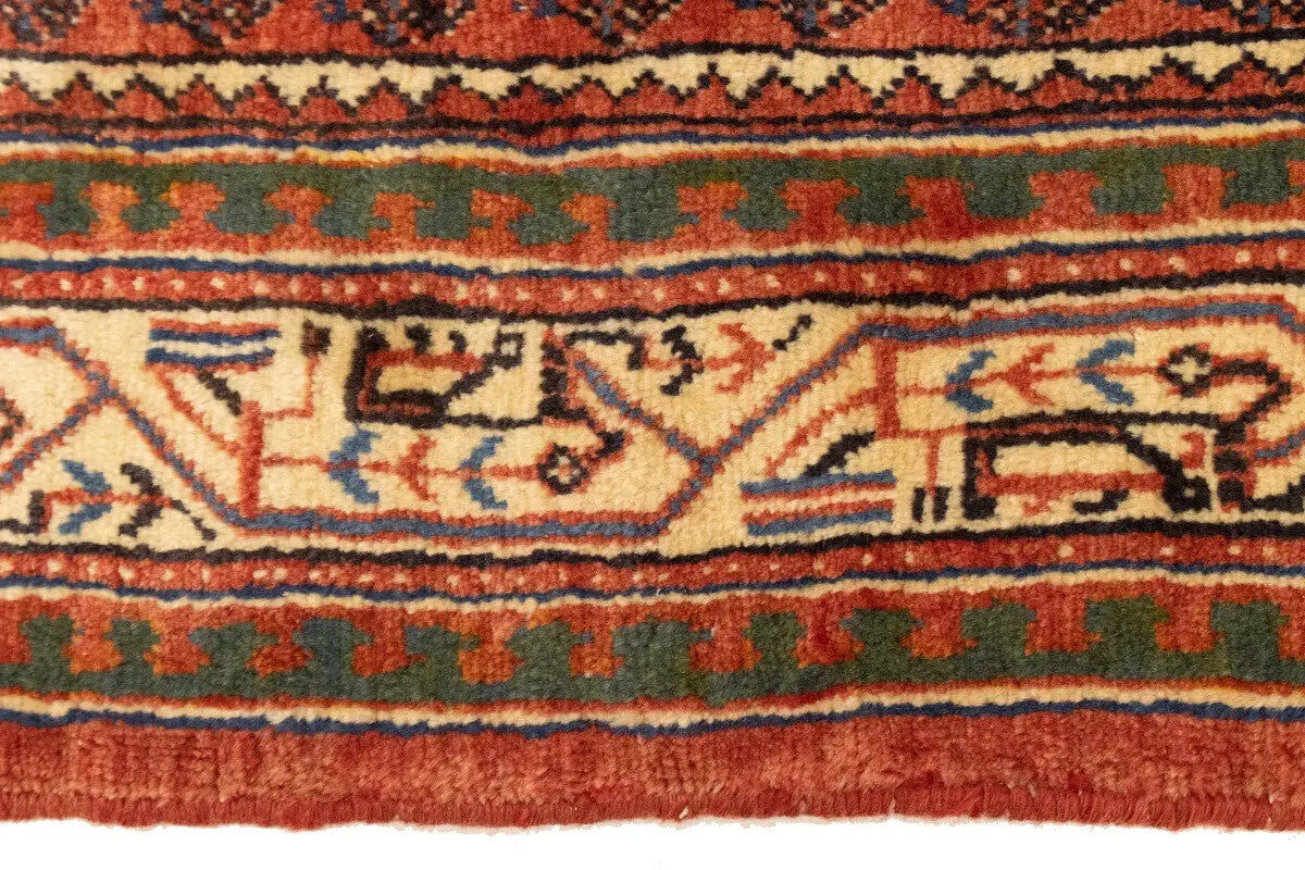 Semi-Antique Oriental Runner Rug Tribal Allover