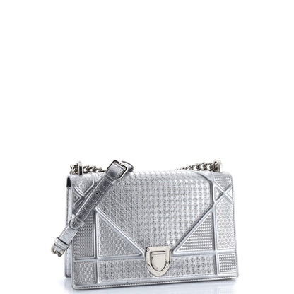 Christian Dior Diorama Flap Bag Cannage Embossed Calfskin Medium