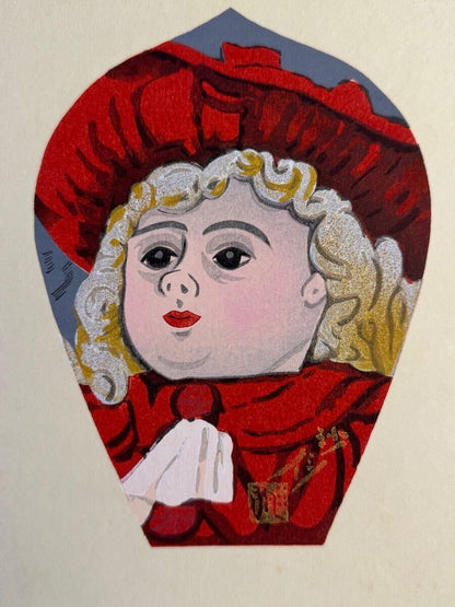 Tomikichiro Tokuriki Sange Japanese Woodblock Print Set Of 6 Flowers & Buddha2