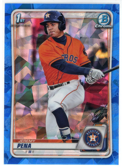 Jeremy Pena 2020 Bowman Chrome 1St Bowman Sapphire Refractor Rookie Card #Bcp-61