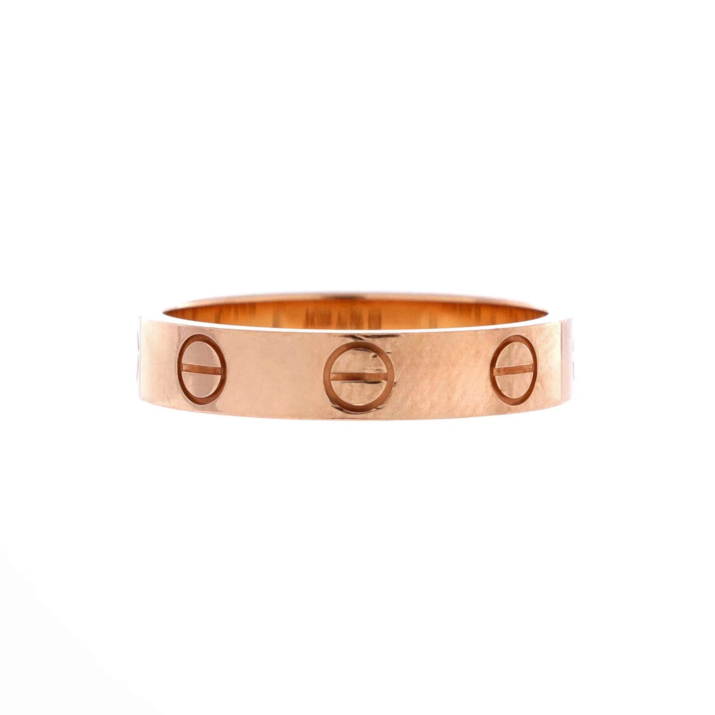 Cartier Love Wedding Band Ring 18K Rose Gold