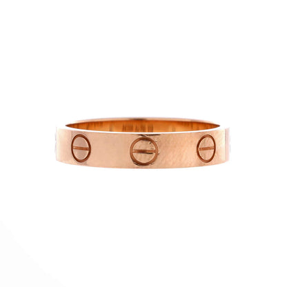 Cartier Love Wedding Band Ring 18K Rose Gold