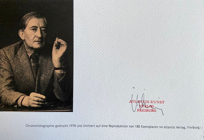Josef Albers Lithograph Hand Signed Numbered COA Stamped