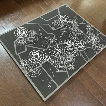 Rare Futura Canvas Art - Official Atomic Rings Limited Edition Large Size
