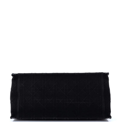 Christian Dior Book Tote Cannage Embroidered Canvas Medium