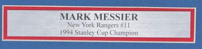 Mark Messier Hof Signed/Autographed 8X10 Photo New York Rangers Framed Jsa 98133