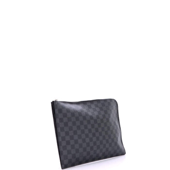Louis Vuitton Zip Around Pochette Jour Damier Graphite Gm