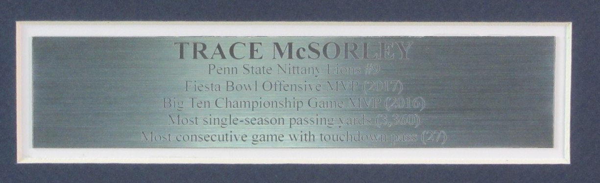 Trace Mcsorley Autographed Jersey Penn State Framed Jsa 193313