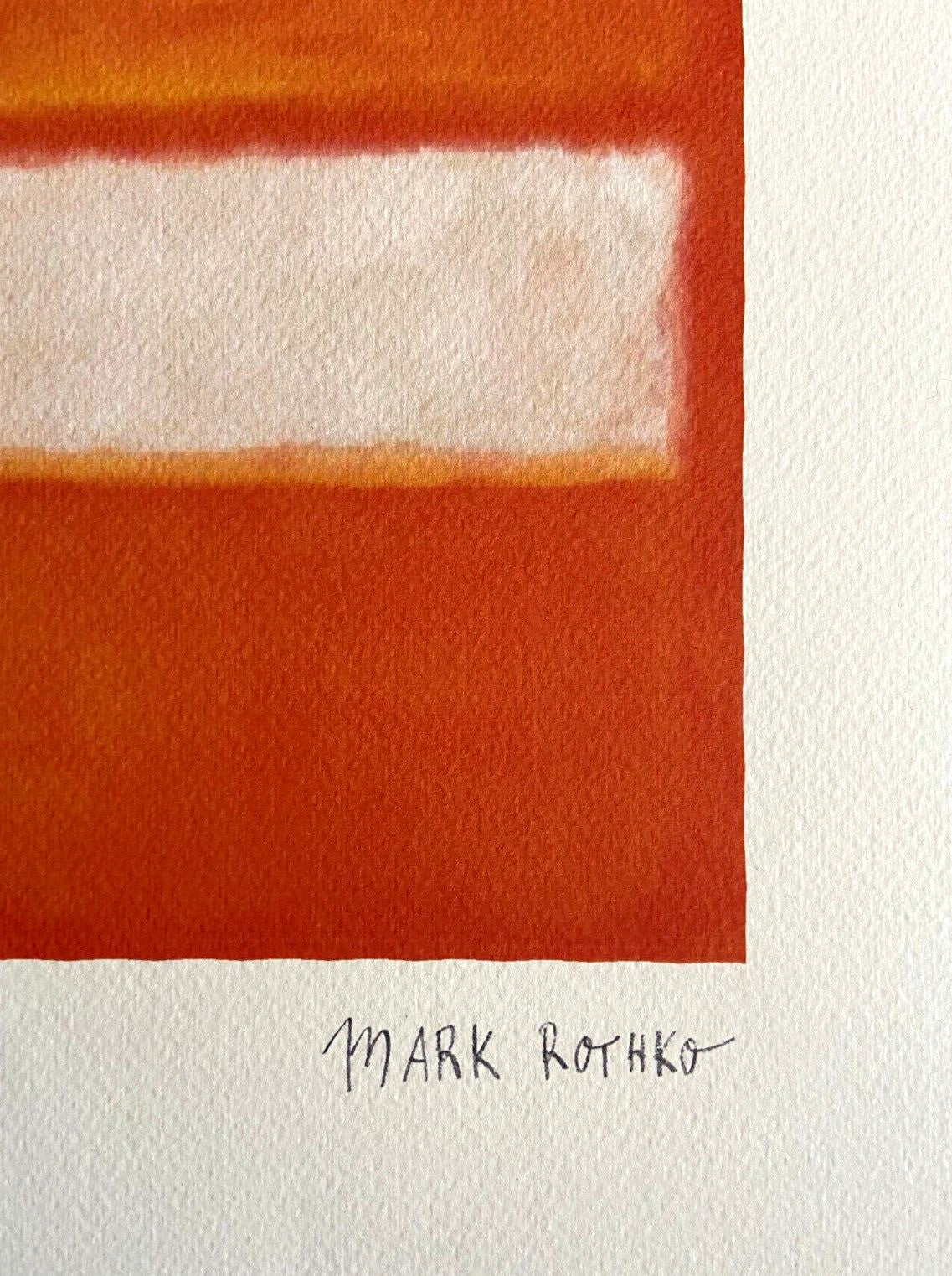 Mark Rothko Lithograph Coa Numbered Signed Op 180