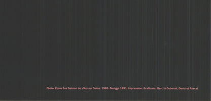 Philippe Apeloig Expo 91- Galerie Impressions " Lithograph Cont