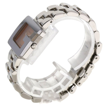 Steel GUCCI G square face Watches 3600L Stainless Steel/ Stainless
