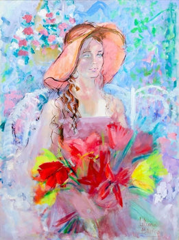 Lilliana Braico Afternoon Of A Summer Day 1996 Original Oil Painting Signed