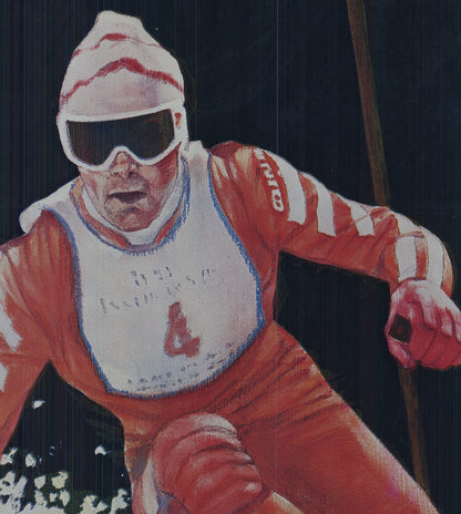 ARTIST XIII WINTER OLYMPIC 30 X 21 FOIL PRINT 1980 PHOTOGRAPHY