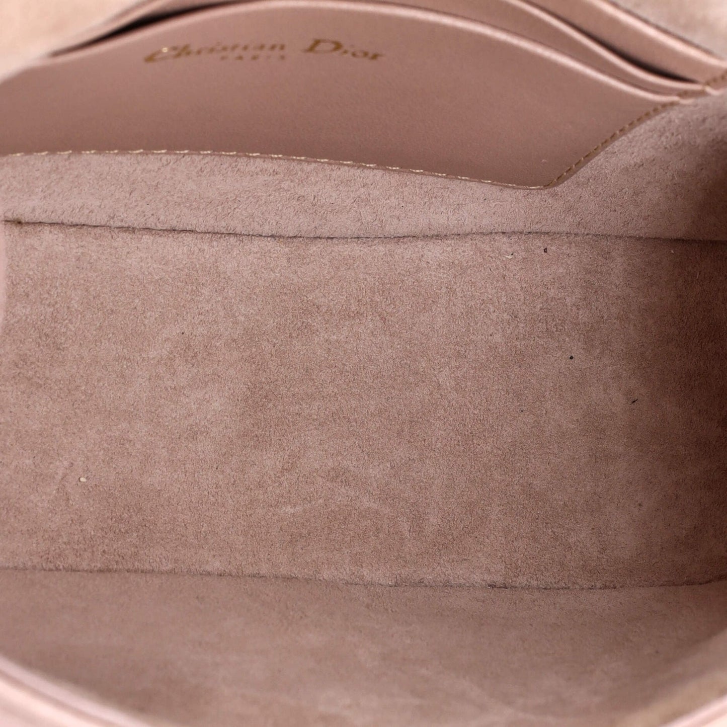 Christian Dior D-Fence Round Clutch With Chain Studded Leather Small