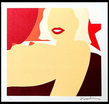 Tom Wesselmann Lithograph Signed COA Numbered in Pencil Crayon