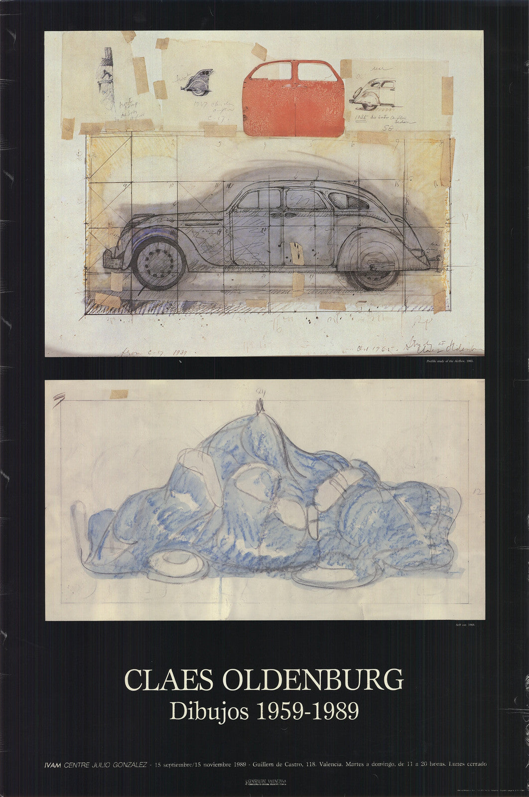 Claes Oldenburg Drawings - " Offset Lithograph Pop Art Bl