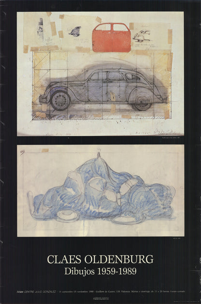 Claes Oldenburg Drawings - " Offset Lithograph Pop Art Bl
