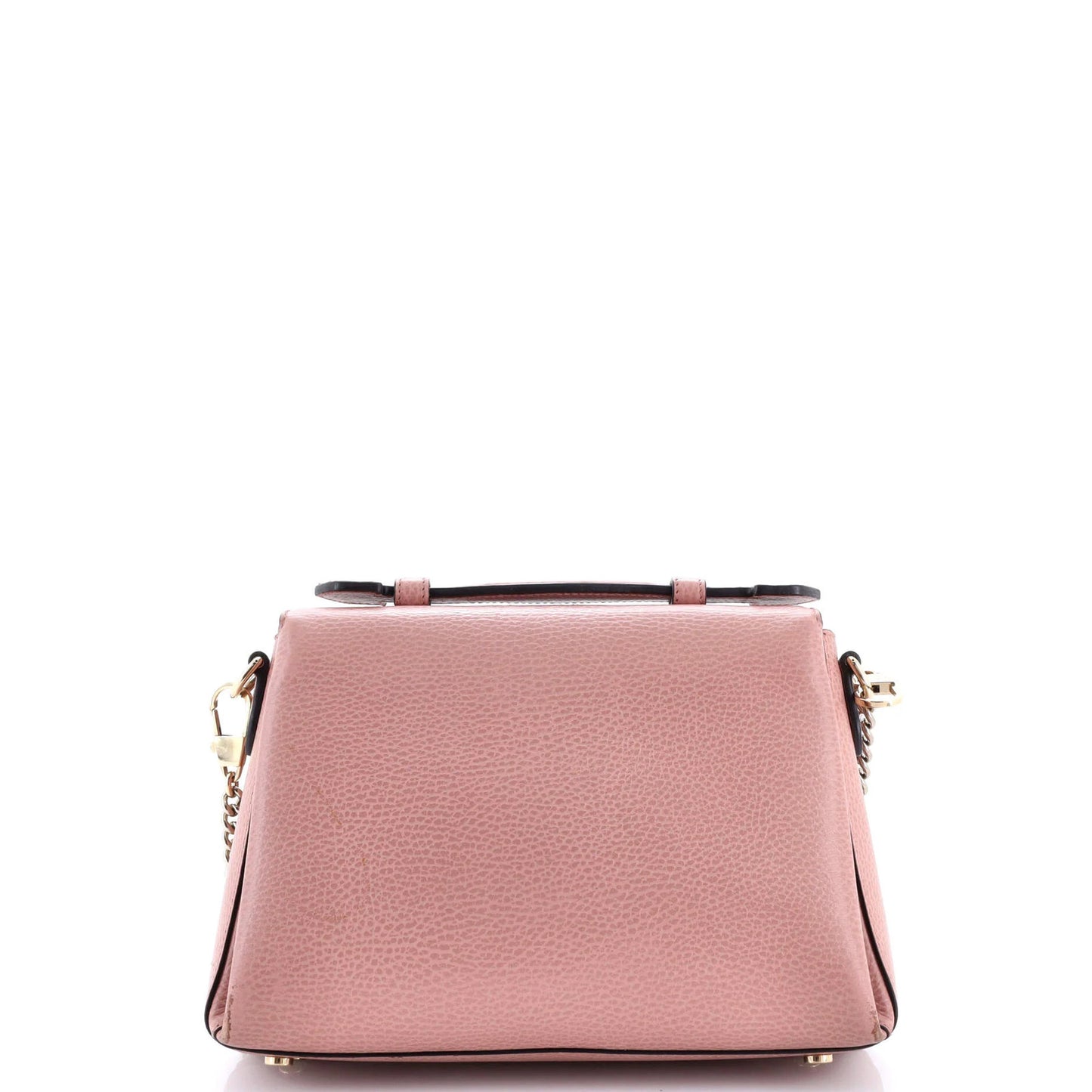 Gucci Interlocking Top Handle Bag Leather Medium