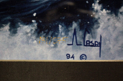Casay Anthony Autographed Open Water Edition 1994 Framed