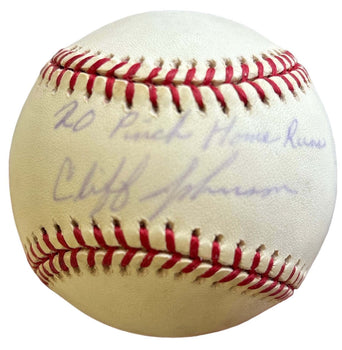 Cliff Johnson Autographed Official American League Baseball