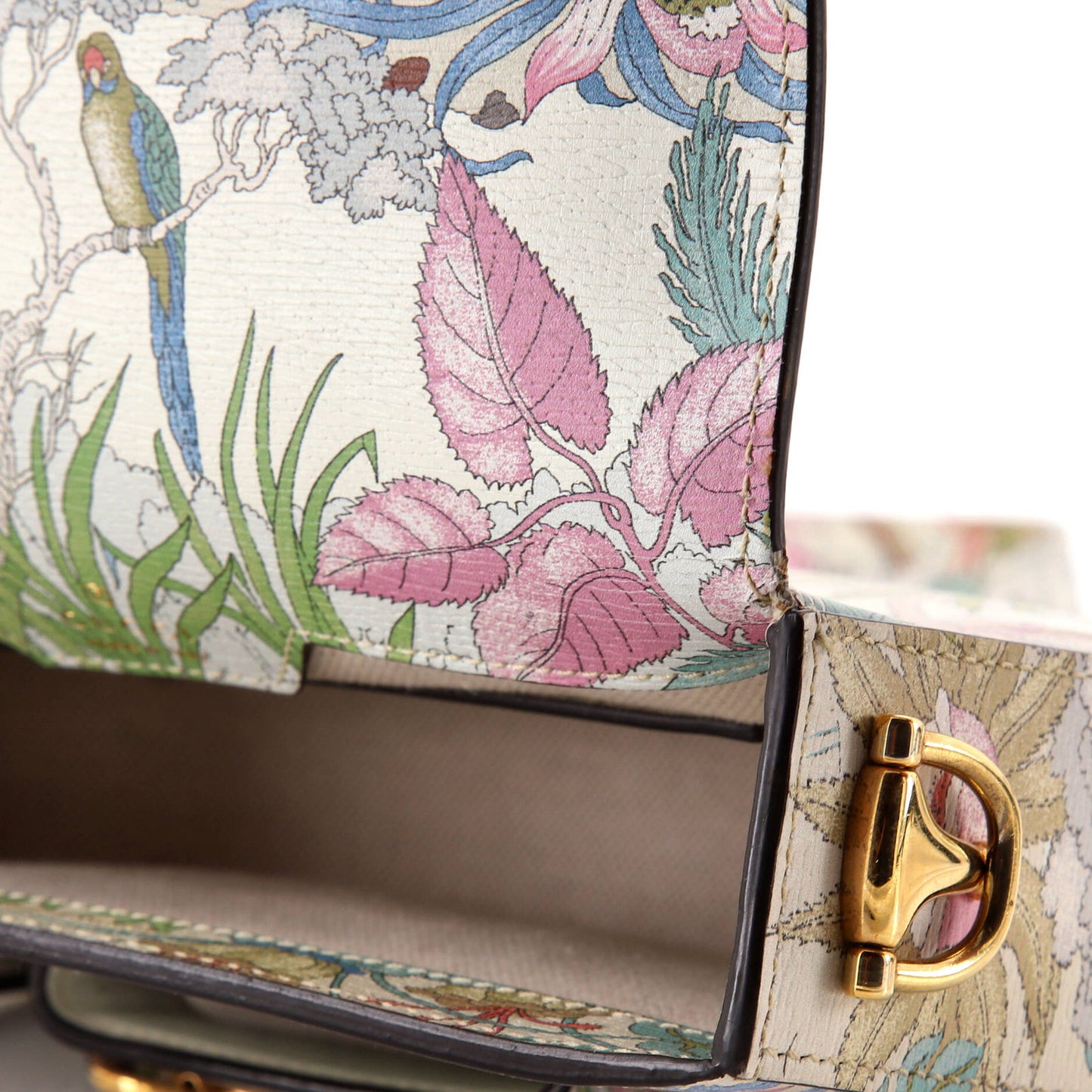 Gucci Horsebit 1955 Shoulder Bag Printed Leather Mini